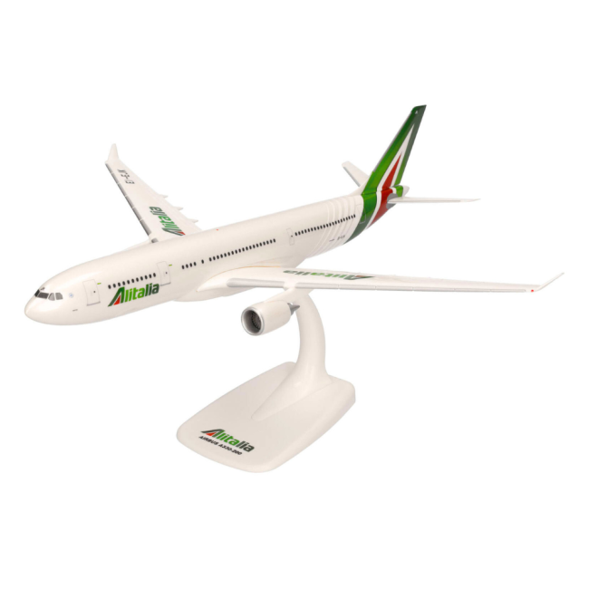 Herpa Snap-Fit Flugzeugmodell Alitalia Boeing 777-300ER (1:200)